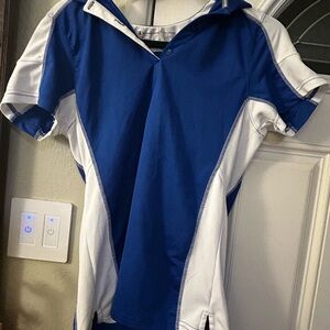 Stylish Women's Short Sleeve in Blue and White